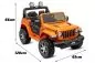 Preview: Kidcars Jeep Wrangler Rubicon Kinder Elektro Auto Allrad 4x35W 12V 10Ah SUV