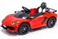 Mobile Preview: Lizenz Kinder Elektro Lamborghini SVJ 2x 35W 12V 7Ah inkl. Schiebebügel u. Stehplatz RC