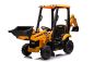 Preview: Elektro Kinder Traktor JCB 4 in 1 Bagger und Bulldozer 2x30W 12V/7Ah