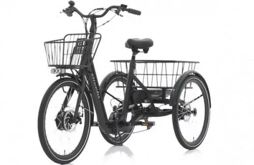 Elektrofahrrad Dreirad Qivelo Senior Fold Klapprad 250W Pedelec E-Bike 24 Zoll 7-Gang Shimano