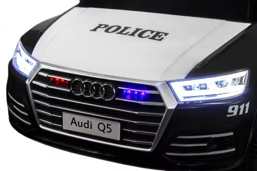 Kinder Elektro Auto Audi Q5 Policecar 2x 40W 12V 7Ah 2.4G RC Bluetooth