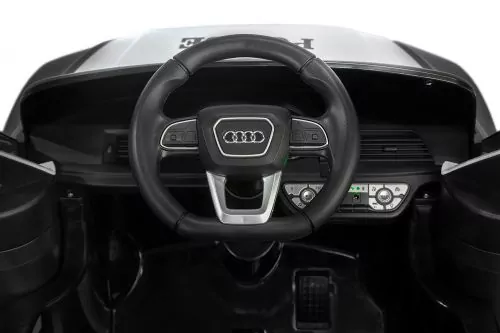 Kinder Elektro Auto Audi Q5 Policecar 2x 40W 12V 7Ah 2.4G RC Bluetooth