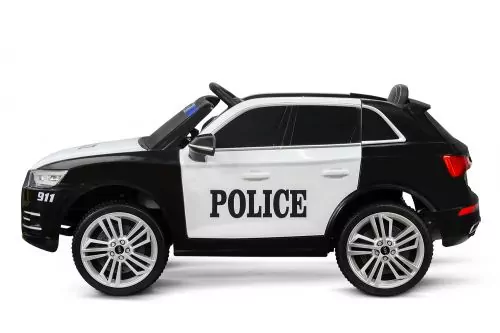Kinder Elektro Auto Audi Q5 Policecar 2x 40W 12V 7Ah 2.4G RC Bluetooth