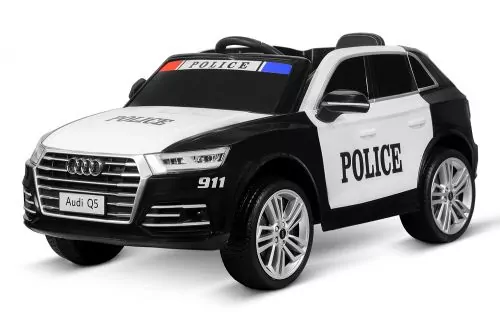 Kinder Elektro Auto Audi Q5 Policecar 2x 40W 12V 7Ah 2.4G RC Bluetooth