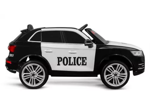 Kinder Elektro Auto Audi Q5 Policecar 2x 40W 12V 7Ah 2.4G RC Bluetooth
