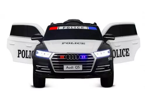 Kinder Elektro Auto Audi Q5 Policecar 2x 40W 12V 7Ah 2.4G RC Bluetooth