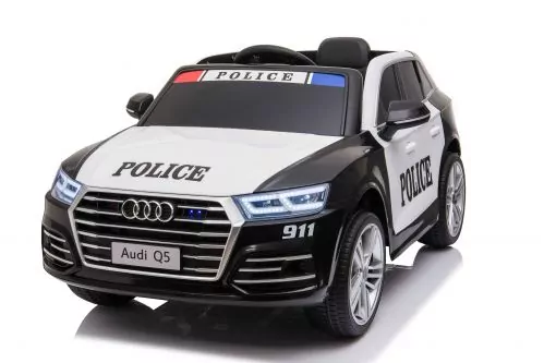 Kinder Elektro Auto Audi Q5 Policecar 2x 40W 12V 7Ah 2.4G RC Bluetooth