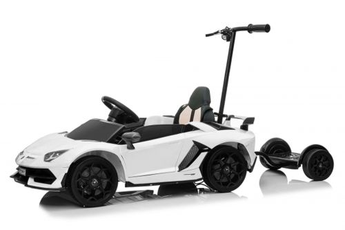 Lizenz Kinder Elektro Lamborghini SVJ 2x 35W 12V 7Ah inkl. Schiebebügel u. Stehplatz RC