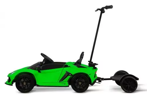 Lizenz Kinder Elektro Lamborghini SVJ 2x 35W 12V 7Ah inkl. Schiebebügel u. Stehplatz RC