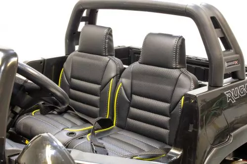 Lizenz Kinder Elektro Toyota Hilux Allrad 4x 35W 12V 14Ah 2-Sitzer Geländewagen