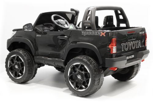 Lizenz Kinder Elektro Toyota Hilux Allrad 4x 35W 12V 14Ah 2-Sitzer Geländewagen