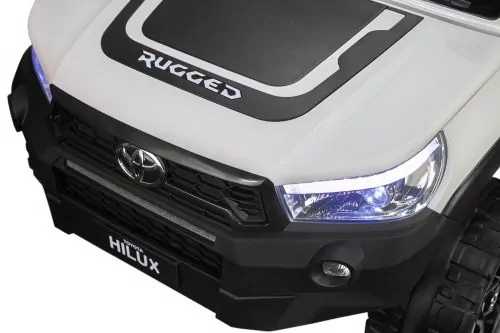 Lizenz Kinder Elektro Toyota Hilux Allrad 4x 35W 12V 14Ah 2-Sitzer Geländewagen