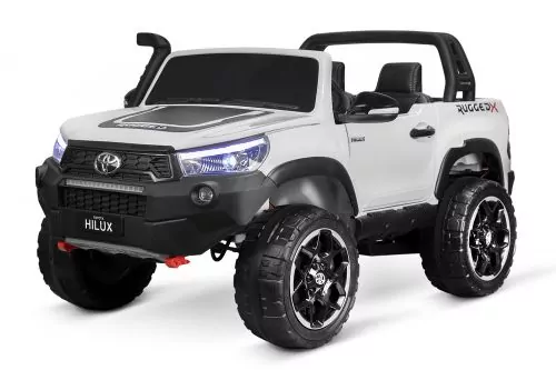 Lizenz Kinder Elektro Toyota Hilux Allrad 4x 35W 12V 14Ah 2-Sitzer Geländewagen
