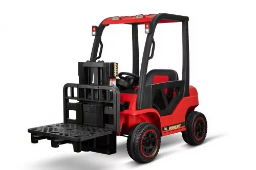 Kinder Elektro Auto Gabelstapler Forklift inkl. Palette 2x 35W 12V 7Ah 2.4G RC