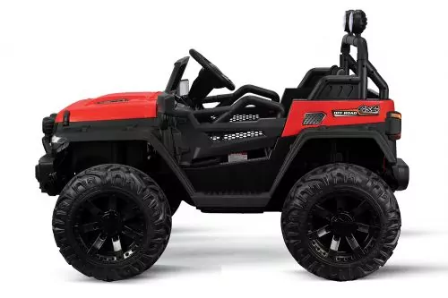Kidcars Elektro Auto Emulation Big Jeep 2-Sitzer 4x 30W 12V 10Ah 2.4G RC Bluetooth