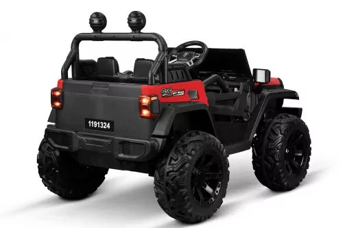 Kidcars Elektro Auto Emulation Big Jeep 2-Sitzer 4x 30W 12V 10Ah 2.4G RC Bluetooth