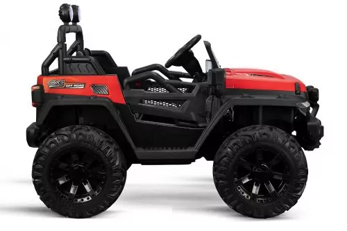 Kidcars Elektro Auto Emulation Big Jeep 2-Sitzer 4x 30W 12V 10Ah 2.4G RC Bluetooth