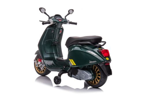 Elektro Kinder Motorrad Vespa Sprint mit Lizenz 1x25W 6V 4Ah