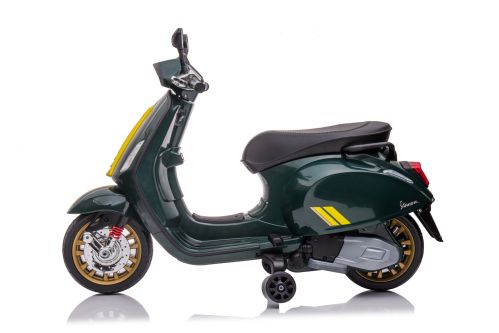 Elektro Kinder Motorrad Vespa Sprint mit Lizenz 1x25W 6V 4Ah