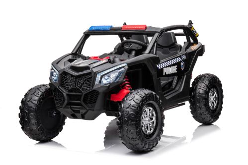 Elektro Kinderauto UTV Police Patroller 2-Sitzer 2x45W 12V/7Ah Offroad Buggy