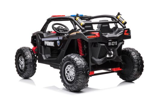Elektro Kinderauto UTV Police Patroller 2-Sitzer 2x45W 12V/7Ah Offroad Buggy