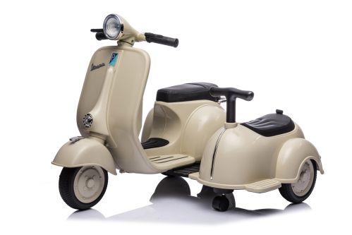 Elektro Kinder Motorrad Vespa 150 VL1T mit Beiwagen 1x30W 6V 4.5A