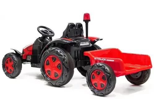 Kidcars Kinder Elektro Traktor 2X30W 12V 7Ah 2.4G RC inkl Anhänger