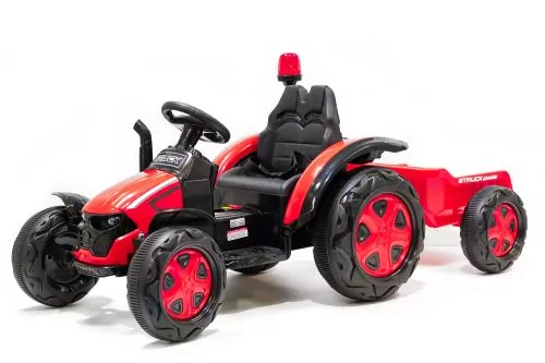 Kidcars Kinder Elektro Traktor 2X30W 12V 7Ah 2.4G RC inkl Anhänger
