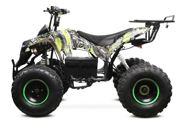 Warrior Eco Graffiti Version midi Quad 1000W S8 48V 8 Zoll Wellenantrieb mit Differential Atv Kinderquad