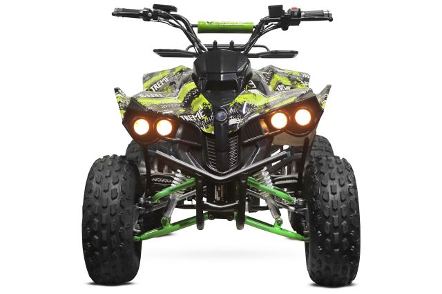 Warrior Eco Graffiti Version midi Quad 1000W S8 48V 8 Zoll Wellenantrieb mit Differential Atv Kinderquad