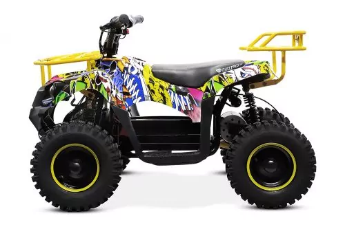 Nitro Motors Torino Cross Eco Graffiti mini Quad 1000W 36V 6 Zoll Kinderquad