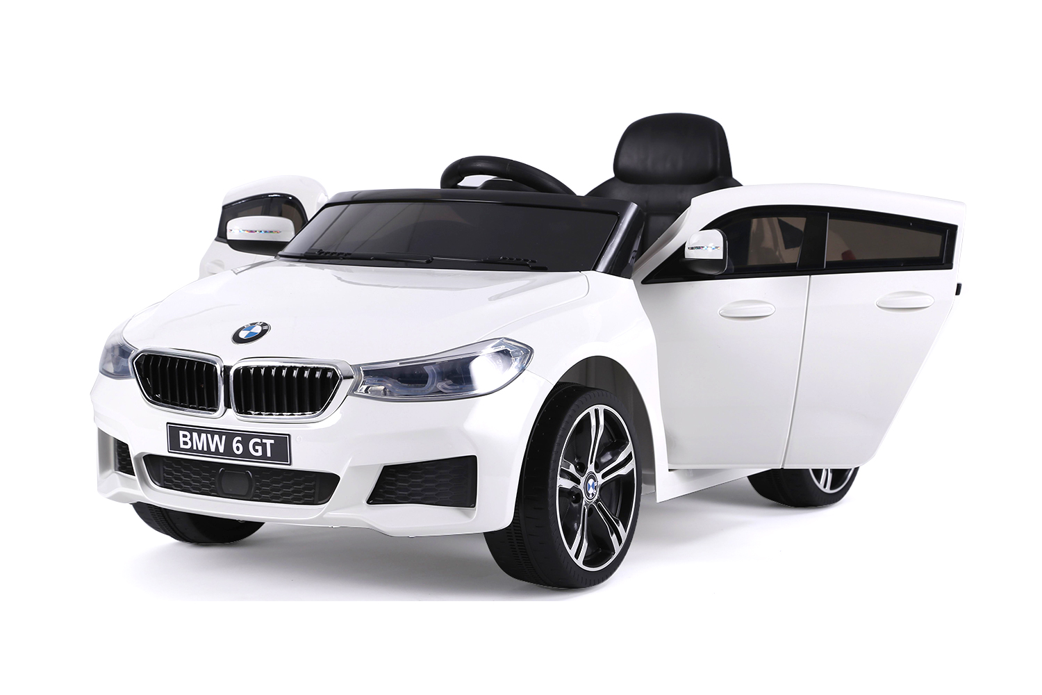 Lizenziert 2 Motoren+ 2,4Ghz+ L Elektro Auto "BMW 6GT" 12V Kinderfahrzeug 
