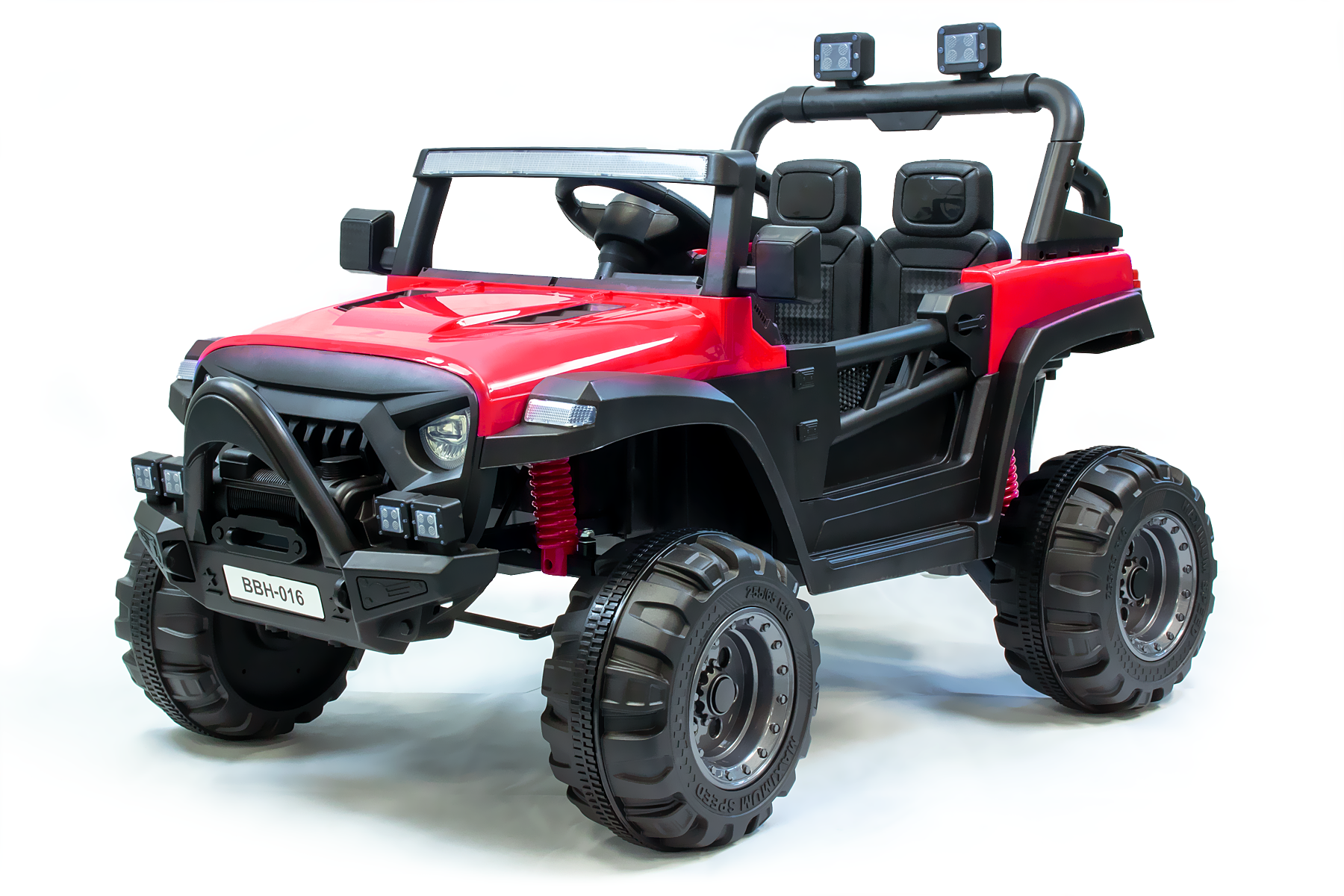 RIRICAR Elektroauto für Kinder 12V Jeep Wrangler, rot, kinder