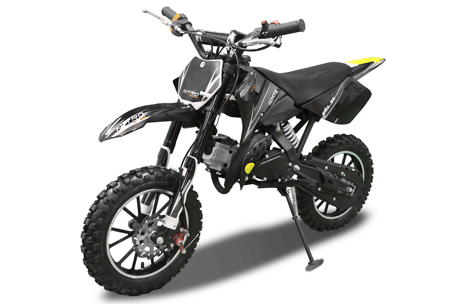 Dirt Bike 49 cc Easy Starter 3 Stufen Drehgas Drossel Sportauspuff