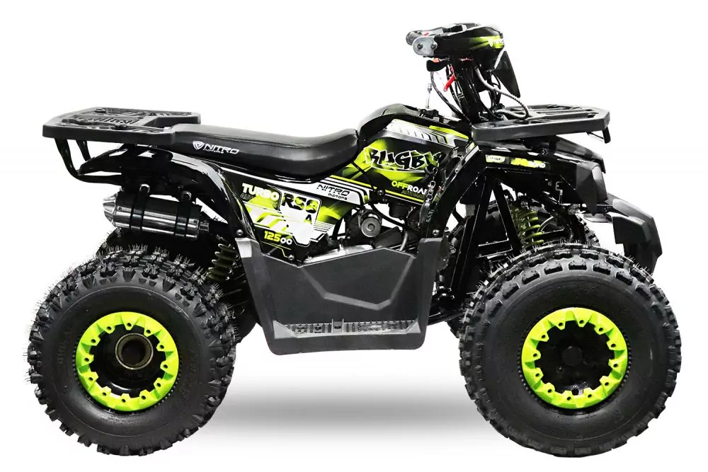 Nitro Motors Rugby RS8-3G midi Quad 125cc 8 Zoll Semi- Automatik + Rg Kinderquad Atv Platin Line