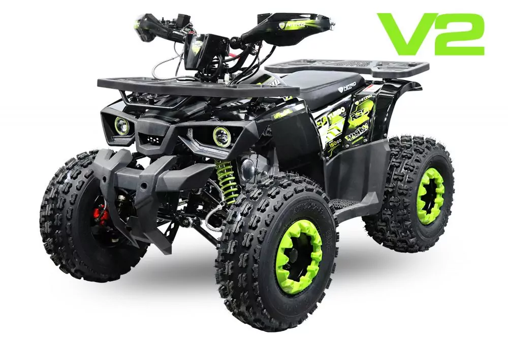 Nitro Motors Rugby RS8-3G V2 midi Quad 150cc 8 Zoll Semi-Automatik mit RG Kinderquad Atv Platin Line