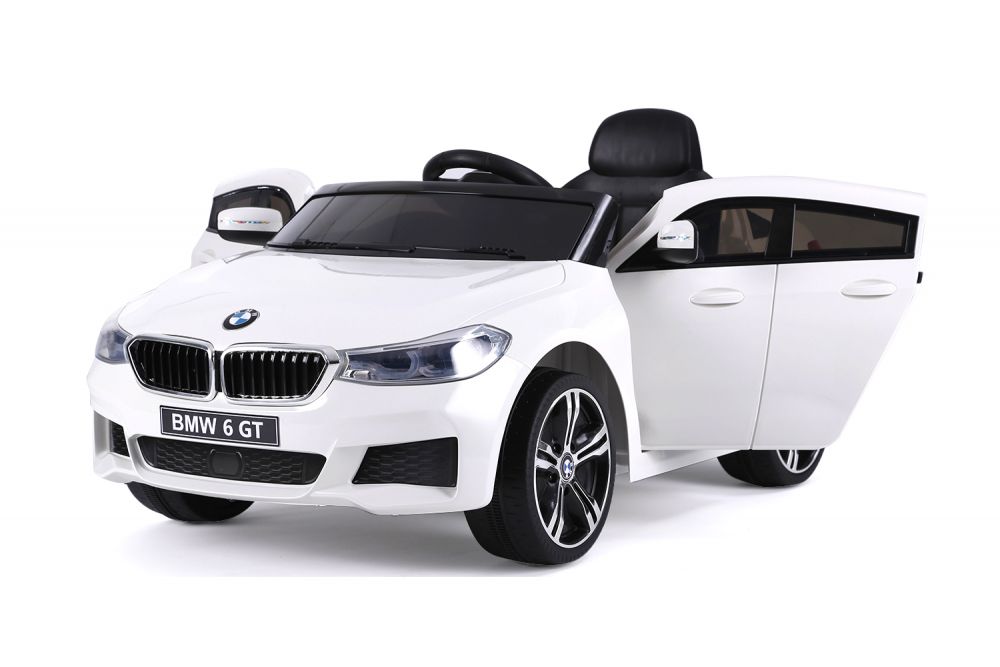 RC Kinderauto BMW 6 GT Ledersitz EVA-Reifen MP3|2x 6V4Ah Schwarz 2x35W|LED 