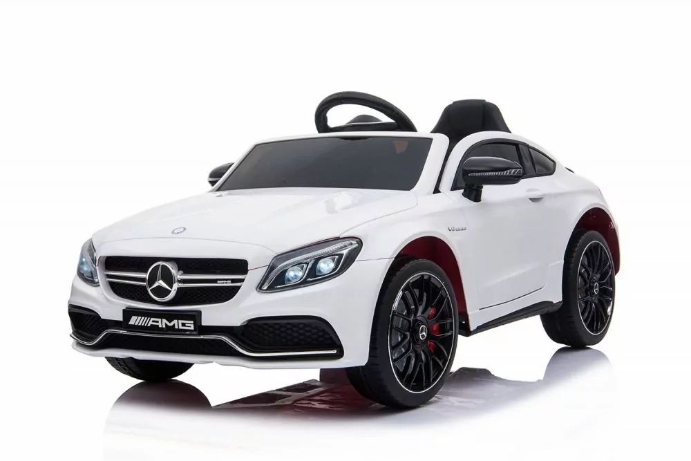 Kidcars Mercedes C63 AMG Lackiert 2x 25W 12V 7Ah 2.4G RC LED