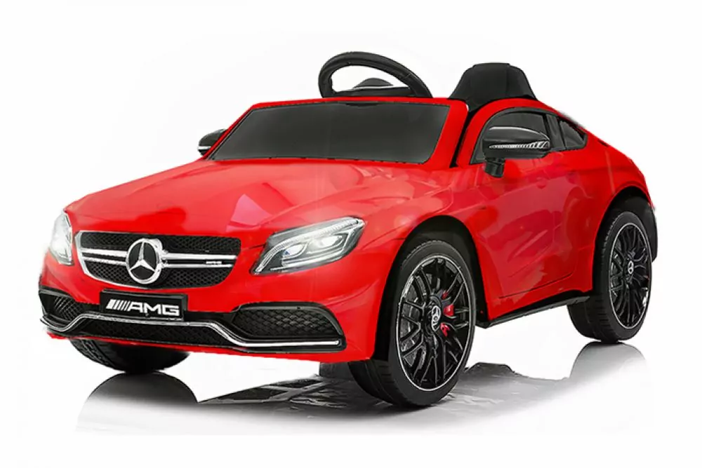 Kidcars Mercedes C63 AMG Lackiert 2x 25W 12V 7Ah 2.4G RC LED