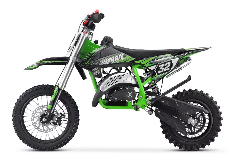 Nitro Motors Jafaar XXL Tuning Deluxe 60cc 12/10 Zoll Pullstart Dirtbike Crossbike