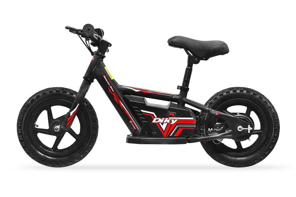 Kinder Elektro Laufrad Balance Bike Diky 180W 12 Zoll 24V Lithium-on Batterie