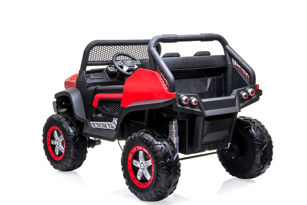 Sitzer 4x35W 12V 14Ah 2.4G RC Mercedes Unimog Kinder Elektro Auto Allrad 2 
