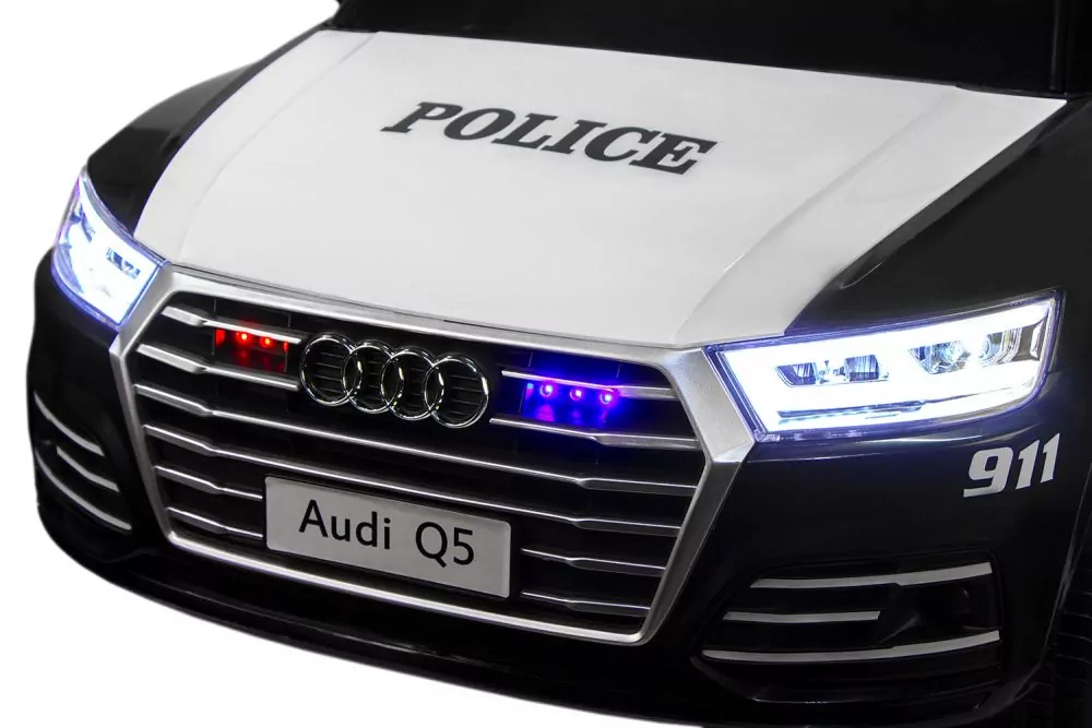 Kinder Elektro Auto Audi Q5 Policecar 2x 40W 12V 7Ah 2.4G RC Bluetooth Kinder Elektro Auto Audi Q5 Policecar 2x 40W 12V 7Ah 2.4G RC Bluetooth