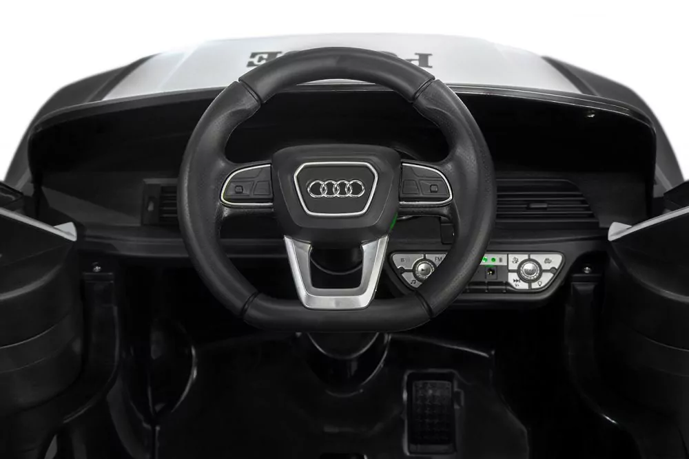 Kinder Elektro Auto Audi Q5 Policecar 2x 40W 12V 7Ah 2.4G RC Bluetooth Kinder Elektro Auto Audi Q5 Policecar 2x 40W 12V 7Ah 2.4G RC Bluetooth