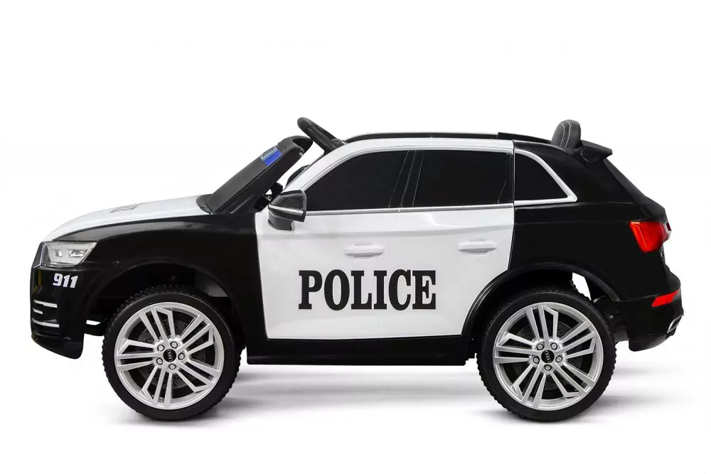 Kinder Elektro Auto Audi Q5 Policecar 2x 40W 12V 7Ah 2.4G RC Bluetooth Kinder Elektro Auto Audi Q5 Policecar 2x 40W 12V 7Ah 2.4G RC Bluetooth