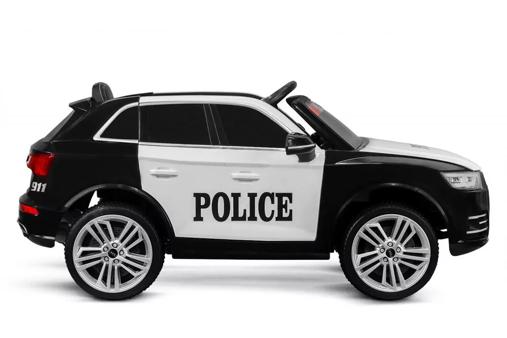 Kinder Elektro Auto Audi Q5 Policecar 2x 40W 12V 7Ah 2.4G RC Bluetooth Kinder Elektro Auto Audi Q5 Policecar 2x 40W 12V 7Ah 2.4G RC Bluetooth