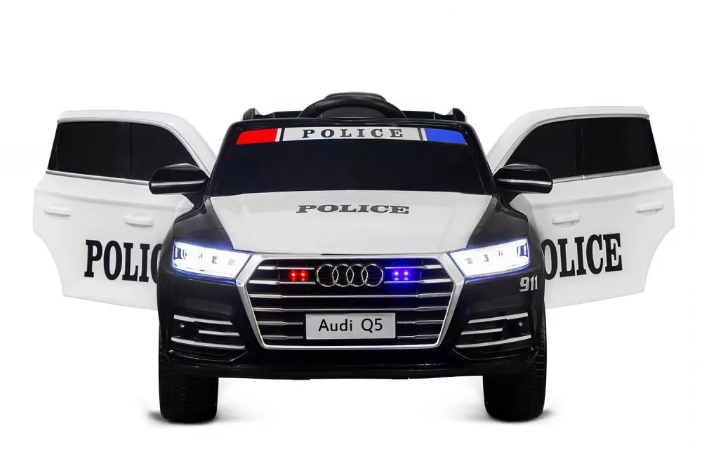 Kinder Elektro Auto Audi Q5 Policecar 2x 40W 12V 7Ah 2.4G RC Bluetooth Kinder Elektro Auto Audi Q5 Policecar 2x 40W 12V 7Ah 2.4G RC Bluetooth