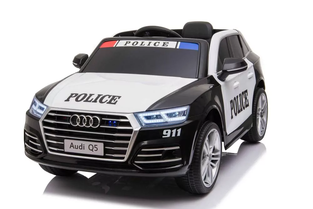 Kinder Elektro Auto Audi Q5 Policecar 2x 40W 12V 7Ah 2.4G RC Bluetooth Kinder Elektro Auto Audi Q5 Policecar 2x 40W 12V 7Ah 2.4G RC Bluetooth