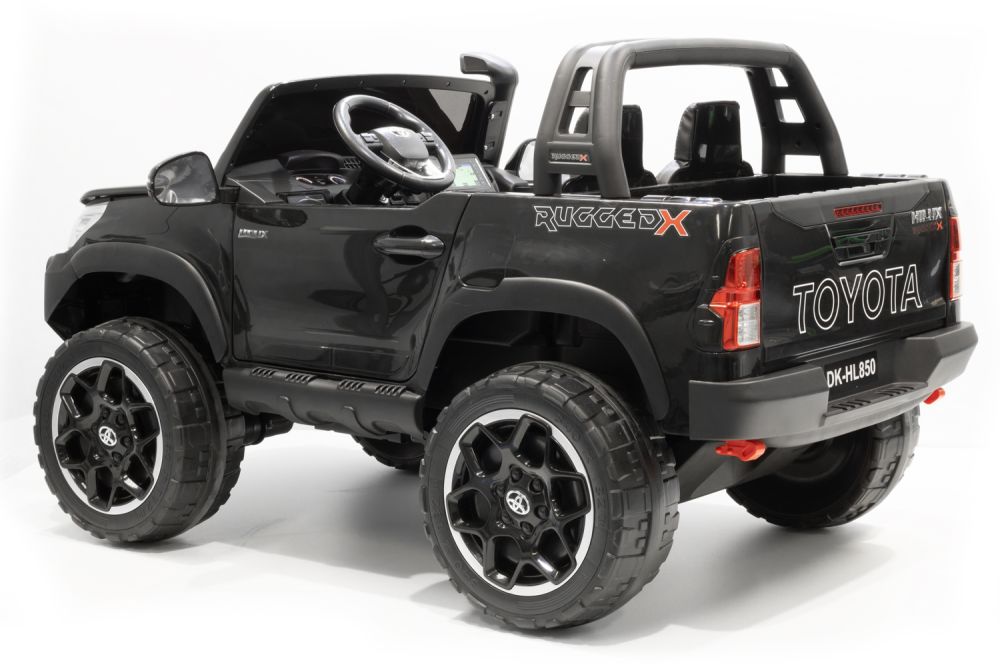 Lizenz Kinder Elektro Toyota Hilux Allrad 4x 35W 12V 14Ah 2-Sitzer Geländewagen