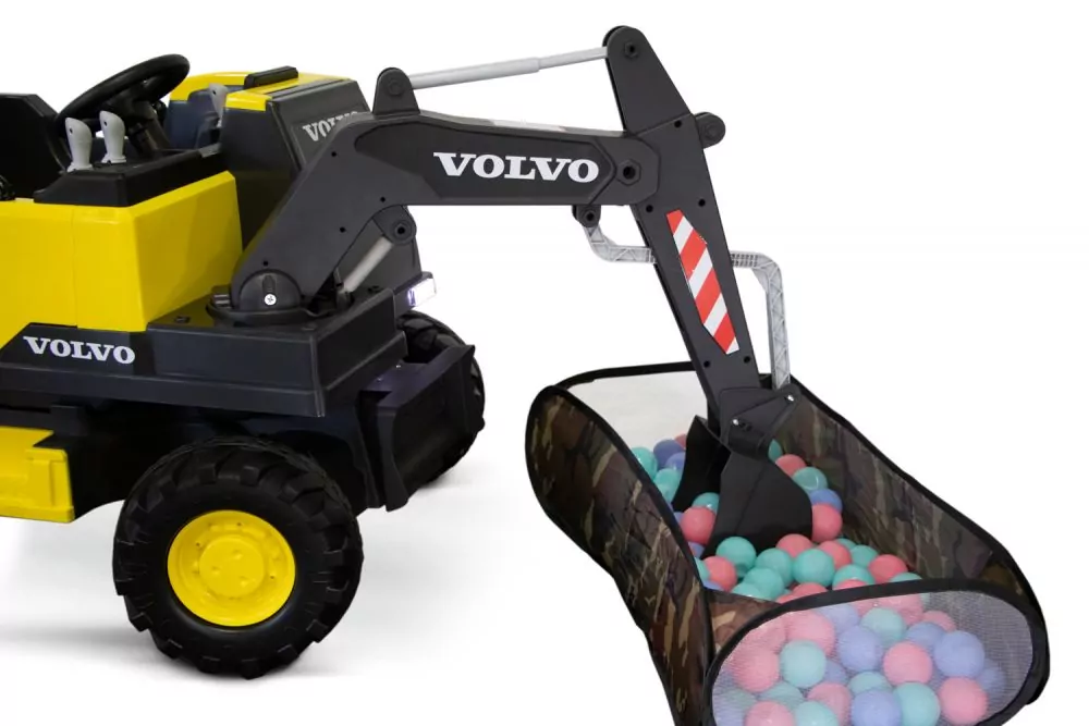 Elektro Kinderauto Volvo Excavator Bagger mit Lizenz 2x 35W 12V/10Ah Elektro Kinderauto Volvo Excavator Bagger mit Lizenz 2x 35W 12V/10Ah
